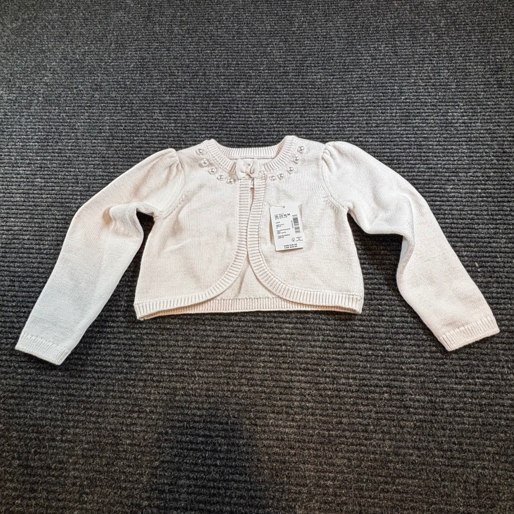 Gymboree Special Occasion Girls Pearl Bolero‎ Cardigan Soft White 18-24M 3037425